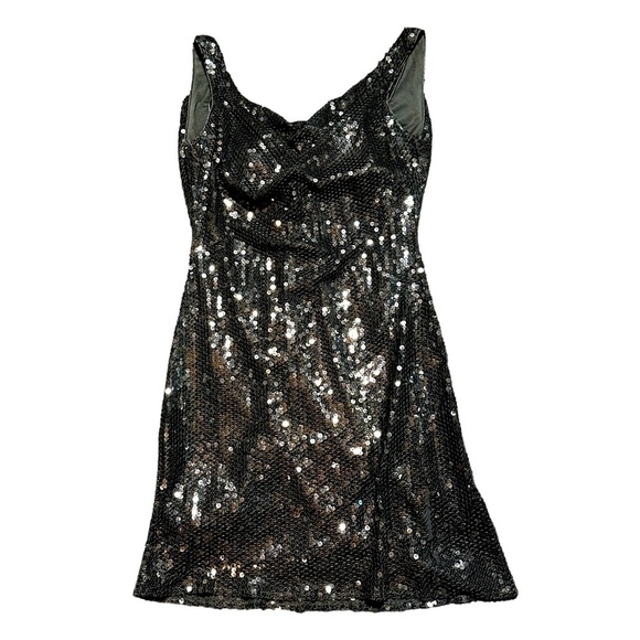 JS Boutique black sequin cocktail party dress size 8 - Picture 1 of 11